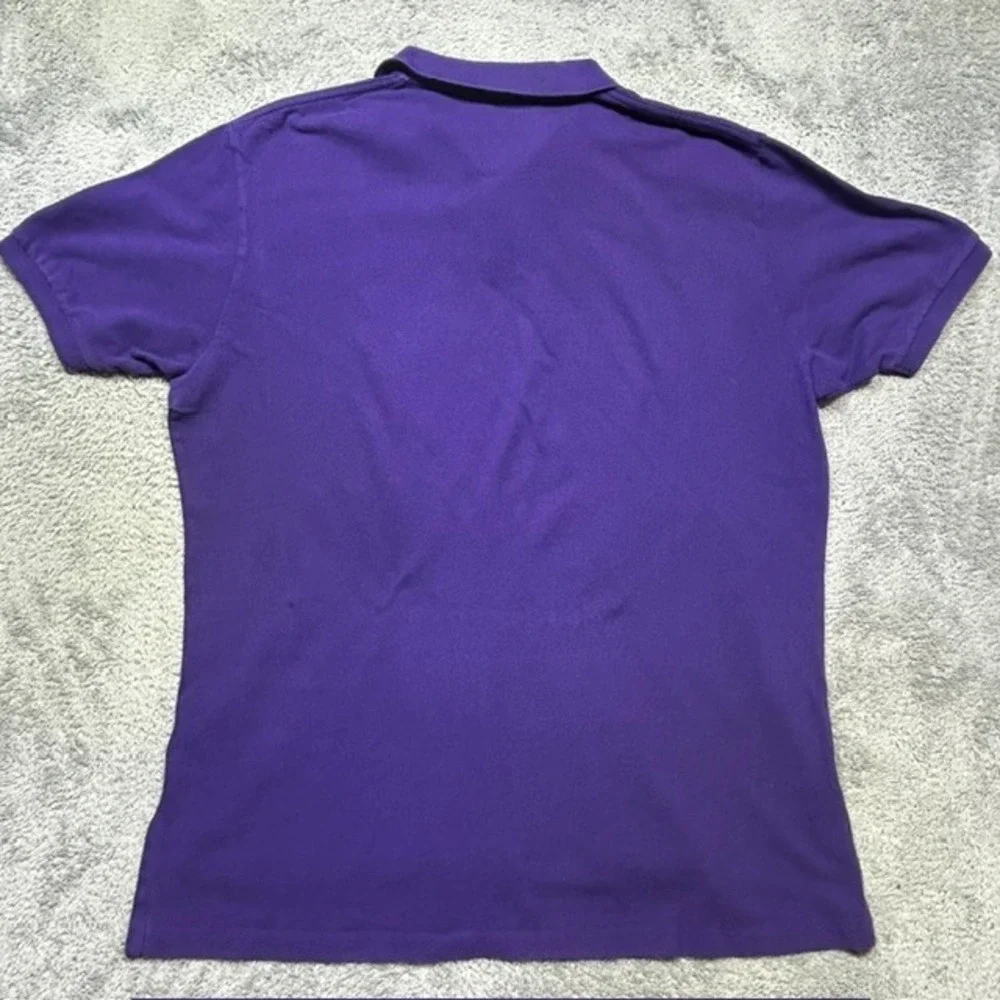 Vintage Polo Ralph Lauren Shirt Men's 2XL Purple NO PONY Casual Short Sleeve Y2K